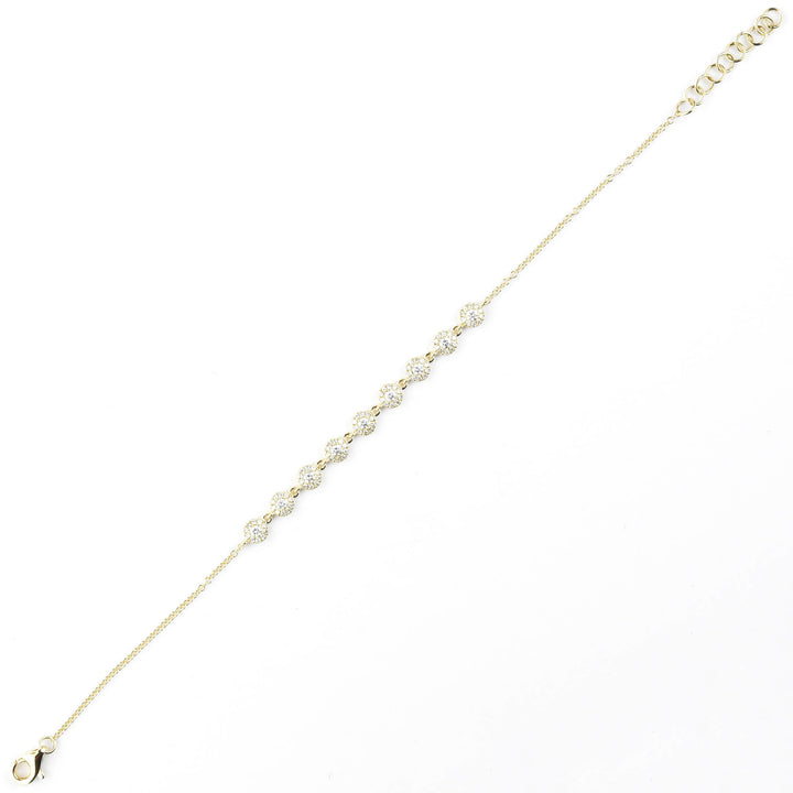 Diamond Disc Bracelet in 14k Gold - Goldmakers Fine Jewelry
