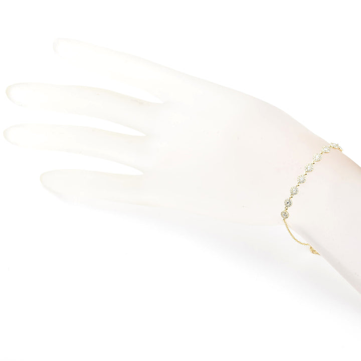 Diamond Disc Bracelet in 14k Gold - Goldmakers Fine Jewelry