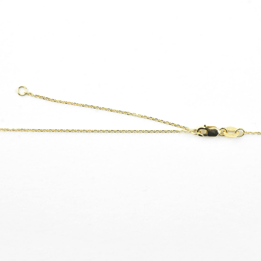 Diamond Frame Necklace 14k Yellow Gold