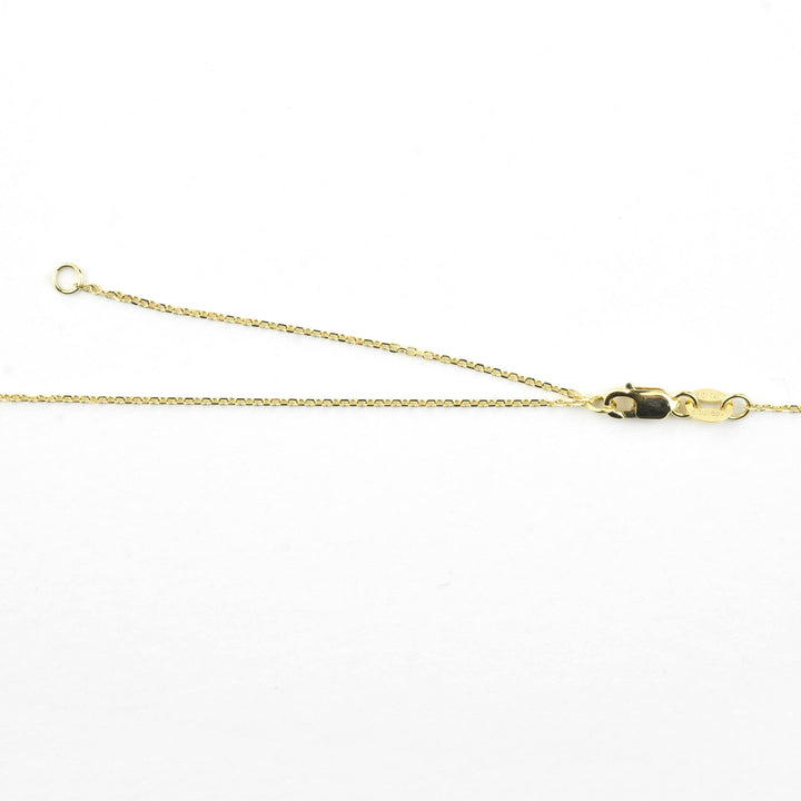 Diamond Frame Necklace 14k Yellow Gold