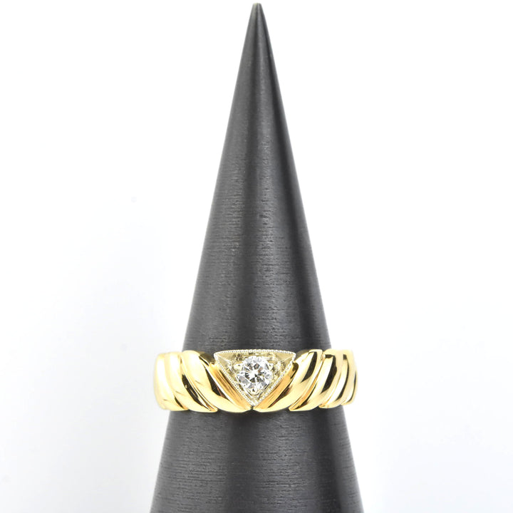 Diamond Gents Band in 14k Yellow Gold