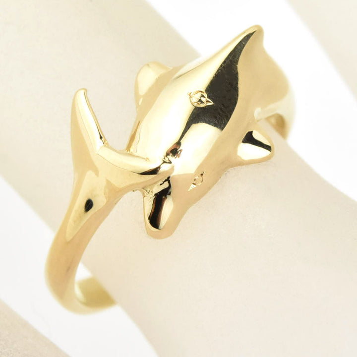 Dolphin Ring in 14k Yellow Gold