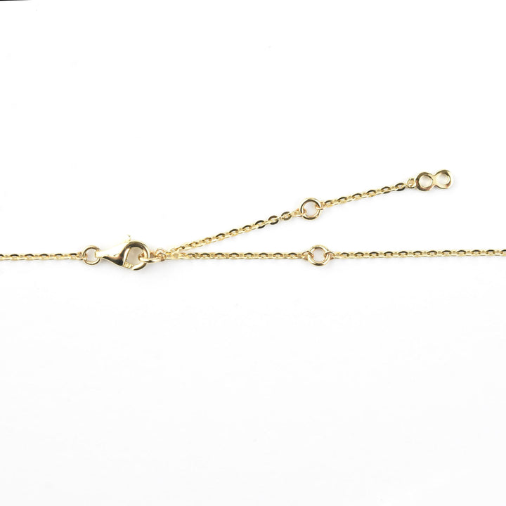 Five Stone Diamond Necklace in 14k Yellow Gold