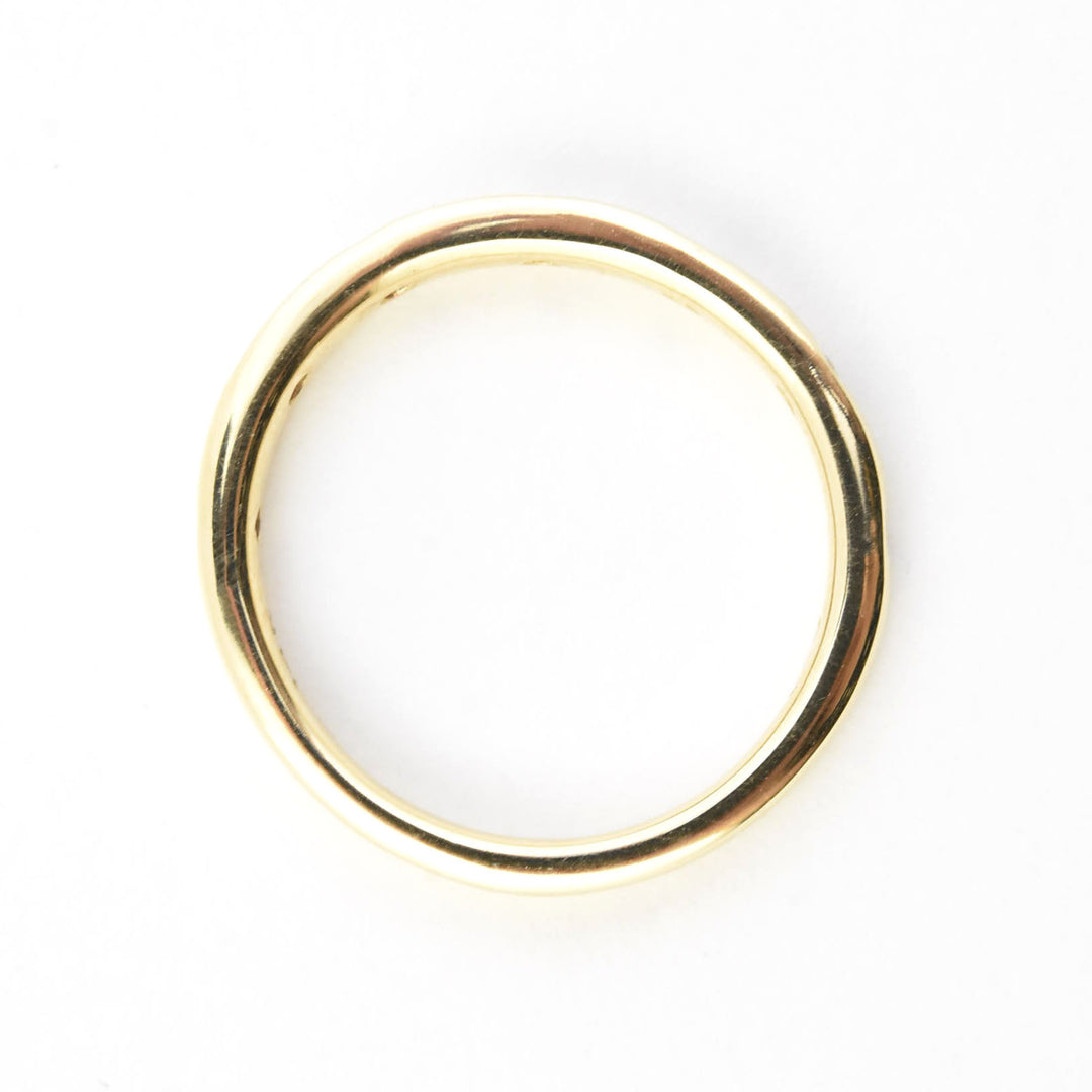 Flush-set Diamond Band in Yellow Gold