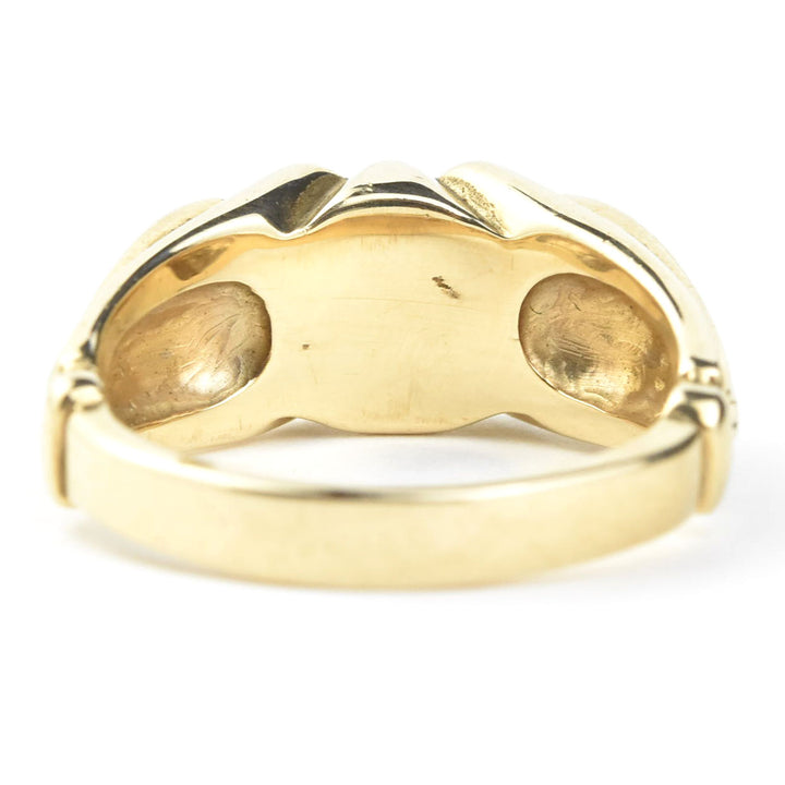 Jade Gents Ring in 14K Yellow Gold
