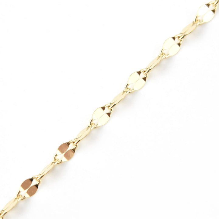 Diamond and Chain Lariat 14k Yellow Gold Necklace - Goldmakers Fine Jewelry
