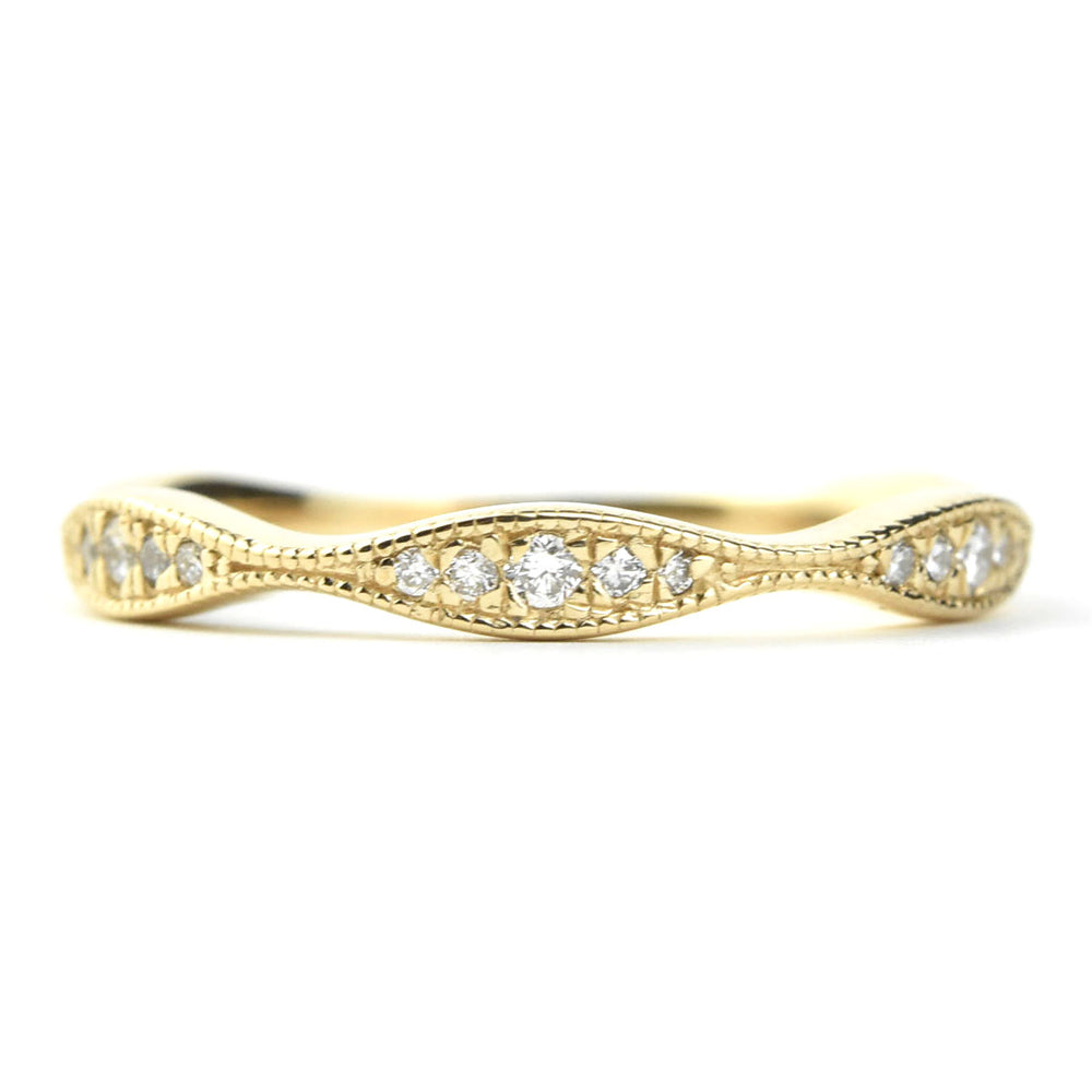 Vintage Inspired Milgrain Wedding Band - Goldmakers Fine Jewelry