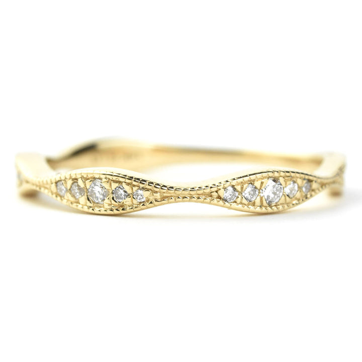 Vintage Inspired Milgrain Wedding Band - Goldmakers Fine Jewelry