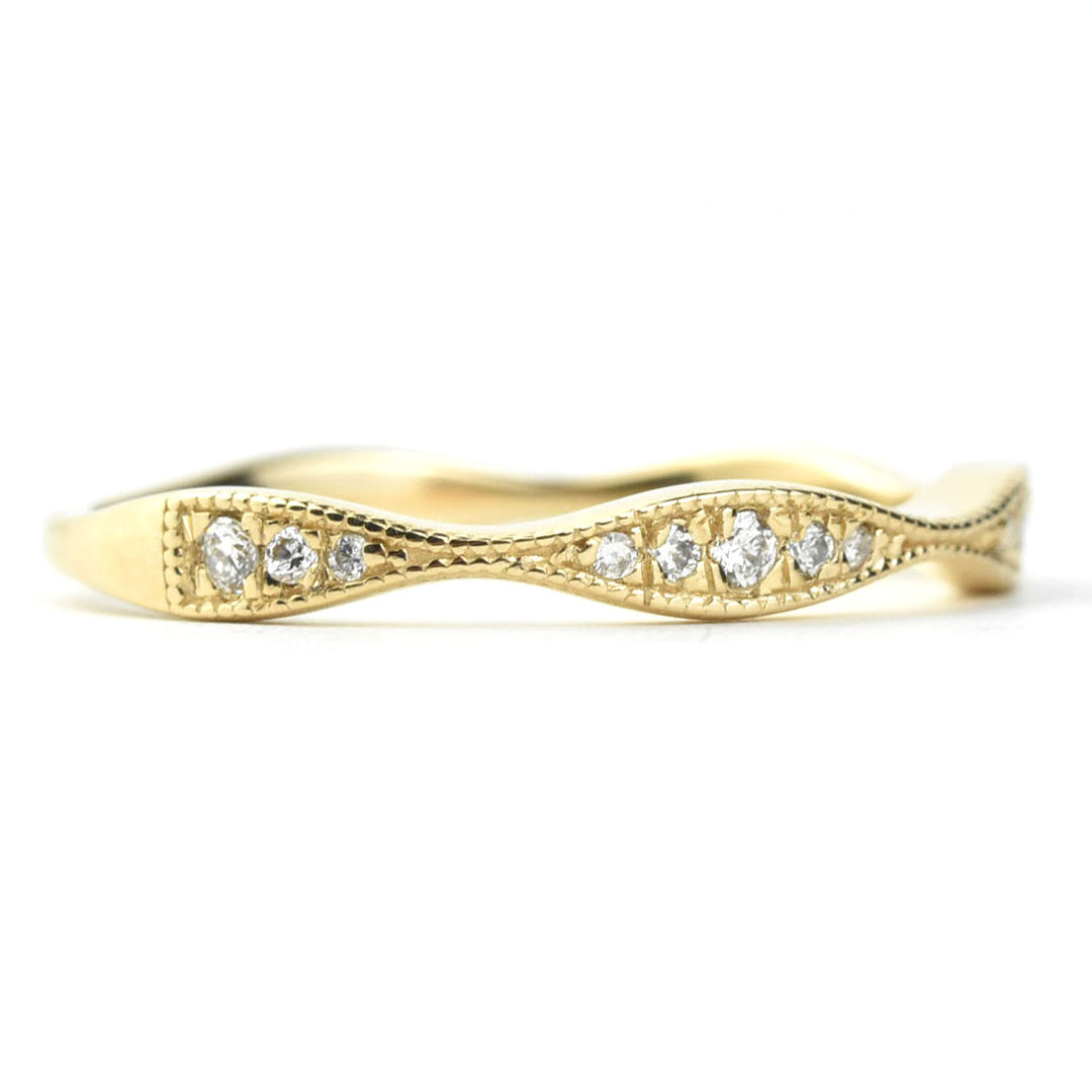Vintage Inspired Milgrain Wedding Band - Goldmakers Fine Jewelry