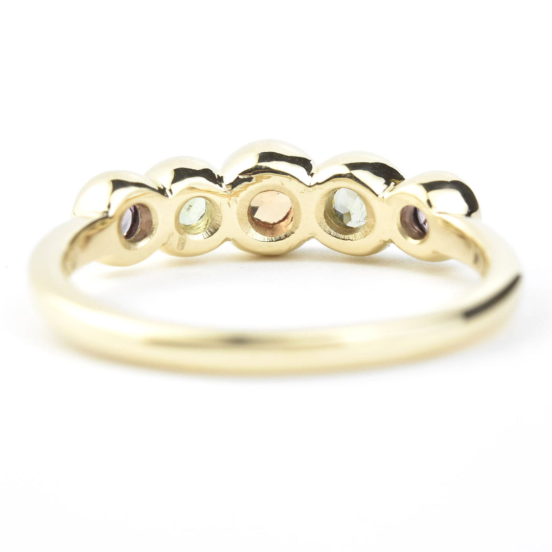 Sapphire Wedding Band: Autumn Palette - Goldmakers Fine Jewelry