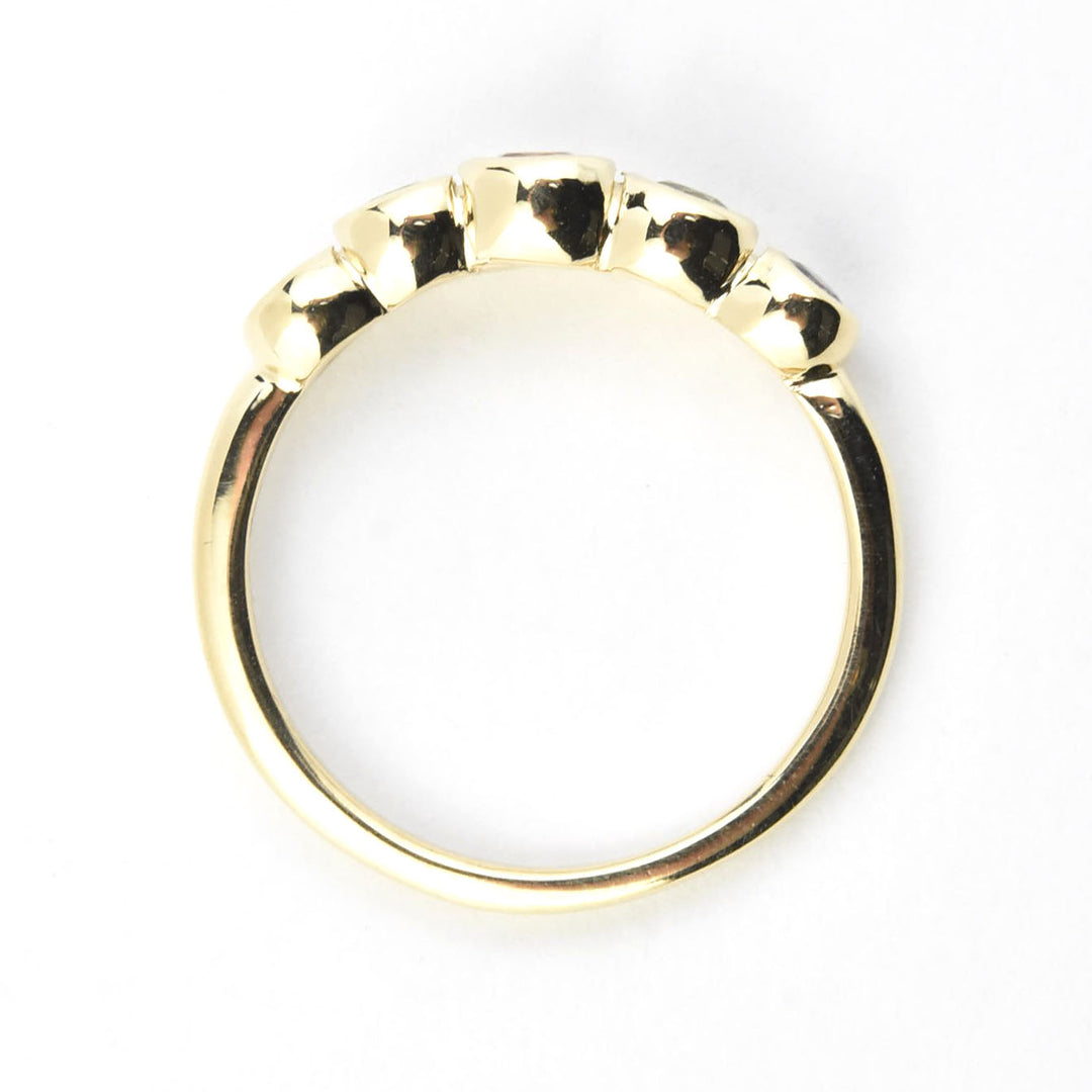 Sapphire Wedding Band: Autumn Palette - Goldmakers Fine Jewelry