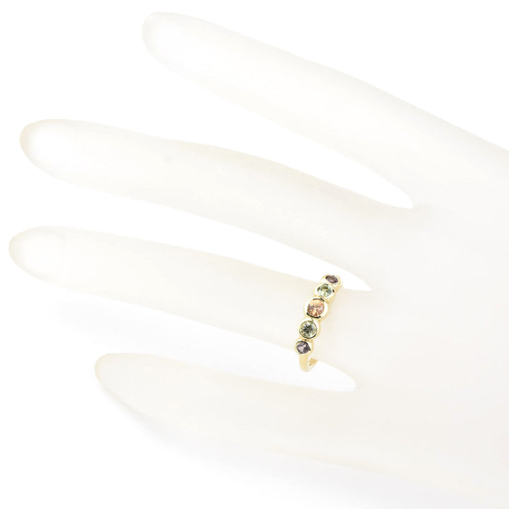 Sapphire Wedding Band: Autumn Palette - Goldmakers Fine Jewelry