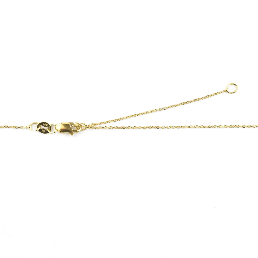 14k Yellow Gold Peridot, Tsavorite and Diamond Necklace - Goldmakers Fine Jewelry