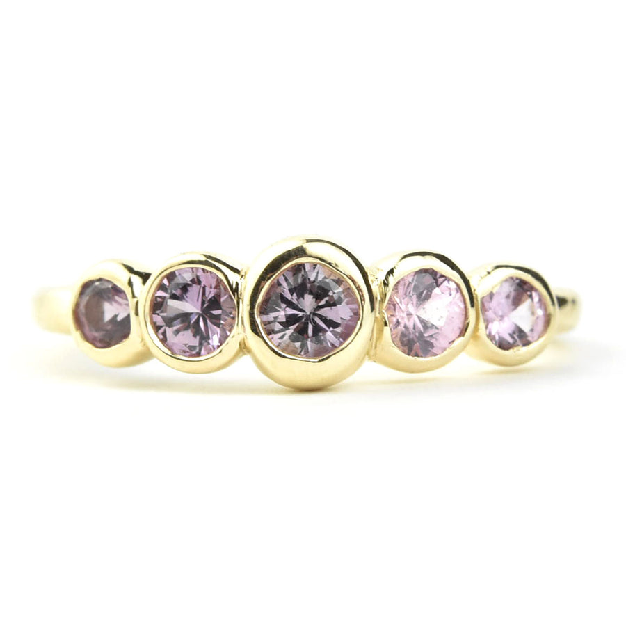 Sapphire Wedding Band: Pink Palette - Goldmakers Fine Jewelry