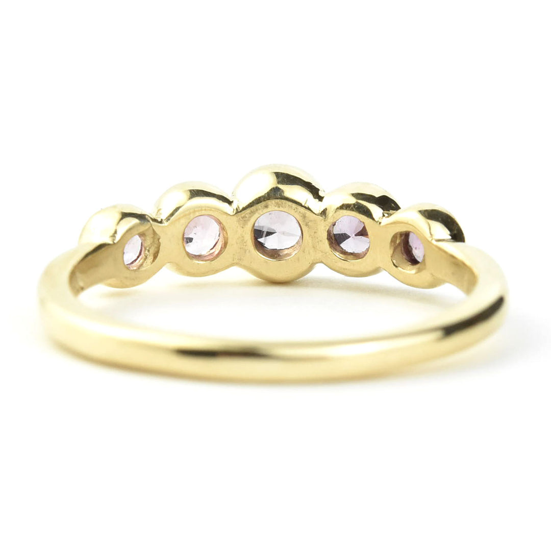Sapphire Wedding Band: Pink Palette - Goldmakers Fine Jewelry