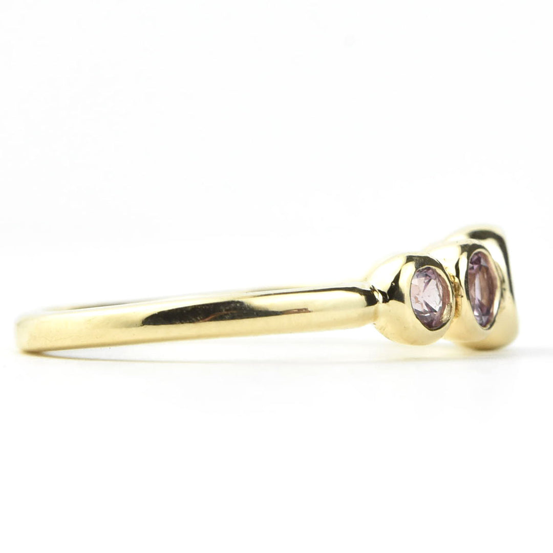 Sapphire Wedding Band: Pink Palette - Goldmakers Fine Jewelry