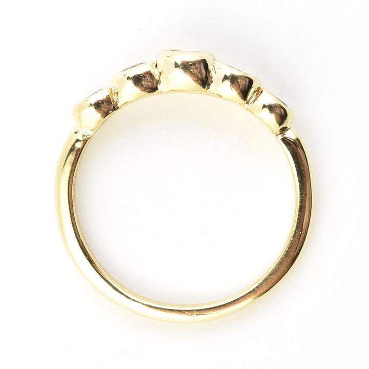 Sapphire Wedding Band: Pink Palette - Goldmakers Fine Jewelry