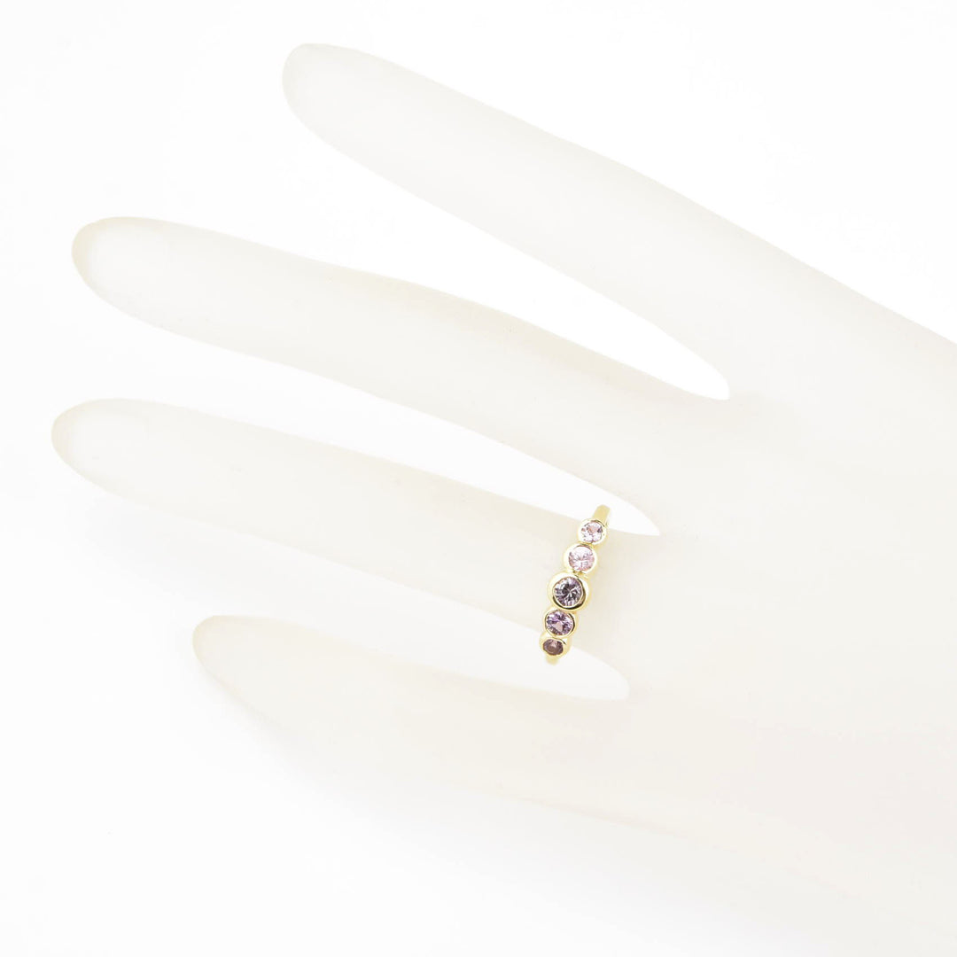 Sapphire Wedding Band: Pink Palette - Goldmakers Fine Jewelry