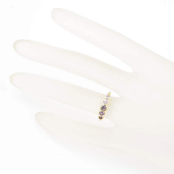 Sapphire Wedding Band: Pink Palette - Goldmakers Fine Jewelry
