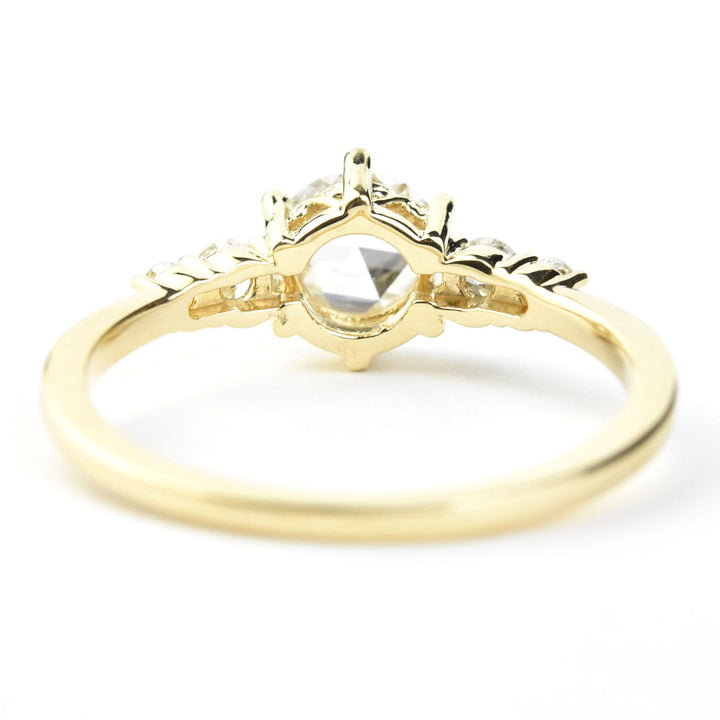 Rose-cut Diamond Ring in 14k Yellow Gold