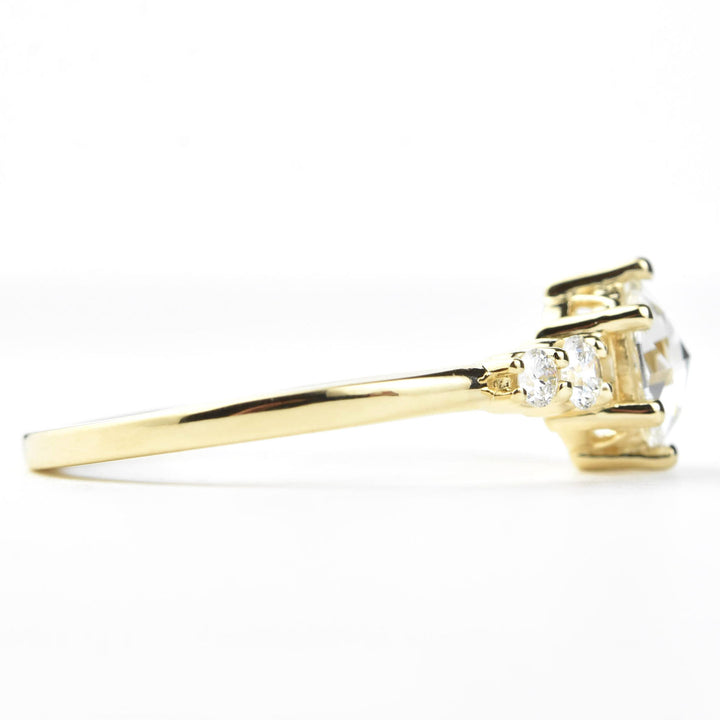 Rose-cut Diamond Ring in 14k Yellow Gold