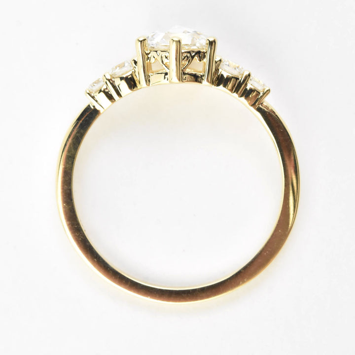 Rose-cut Diamond Ring in 14k Yellow Gold