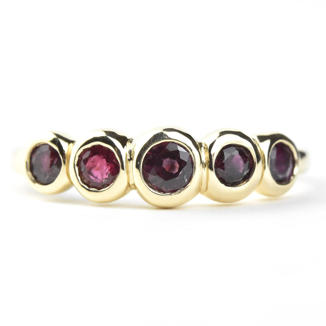Ruby Bubble Band in 14k Gold - Goldmakers Fine Jewelry