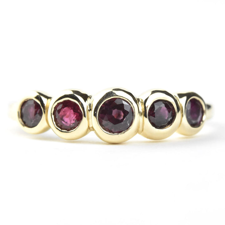 Ruby Bubble Band in 14k Gold - Goldmakers Fine Jewelry