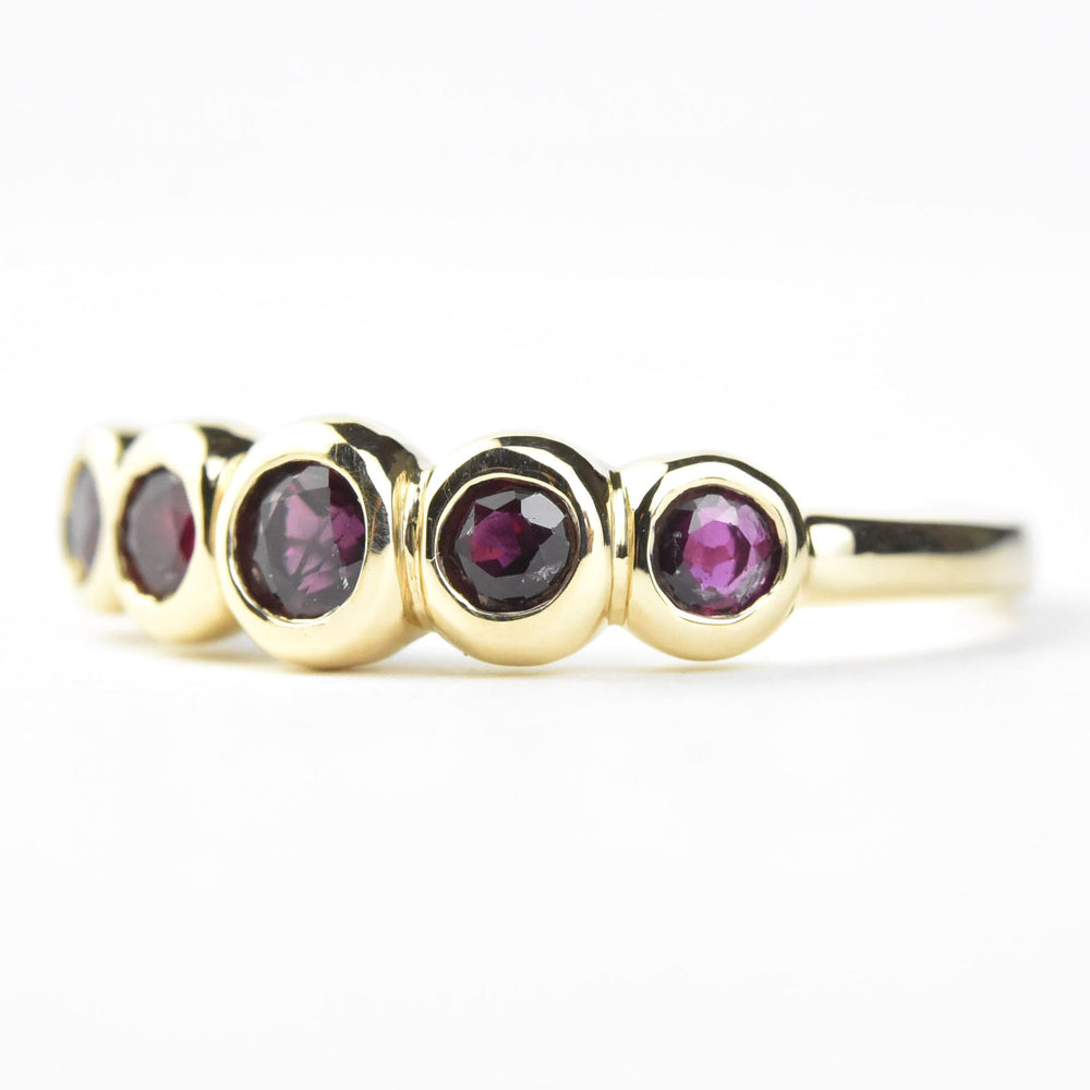 Ruby Bubble Band in 14k Gold - Goldmakers Fine Jewelry