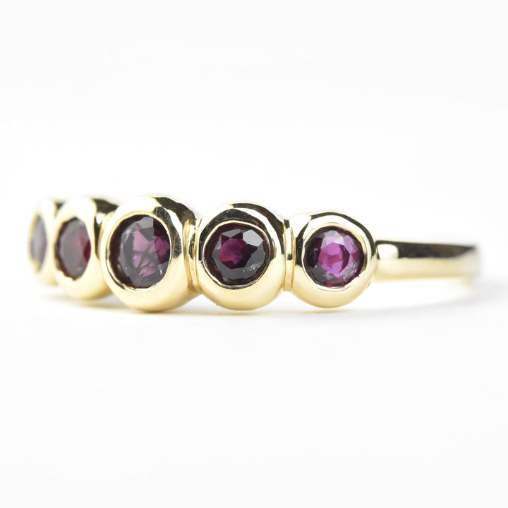 Ruby Bubble Band in 14k Gold - Goldmakers Fine Jewelry