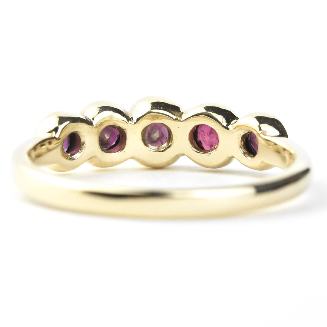 Ruby Bubble Band in 14k Gold - Goldmakers Fine Jewelry