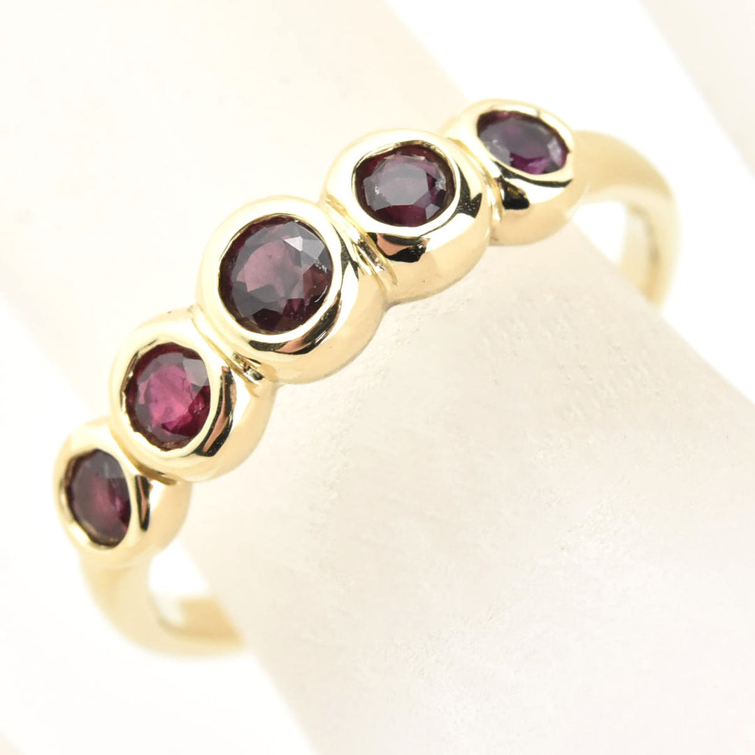 Ruby Bubble Band in 14k Gold - Goldmakers Fine Jewelry
