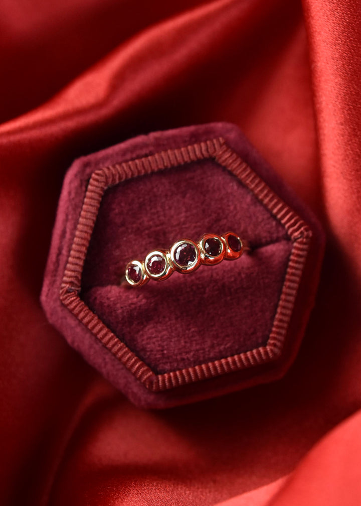 Ruby Bubble Band in 14k Gold - Goldmakers Fine Jewelry