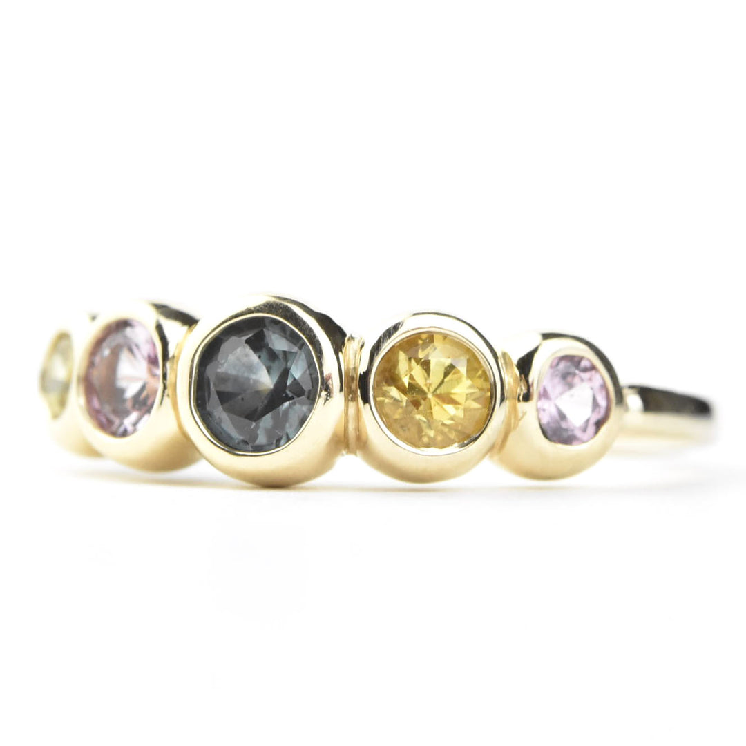 Sapphire Wedding Band: Spring Palette