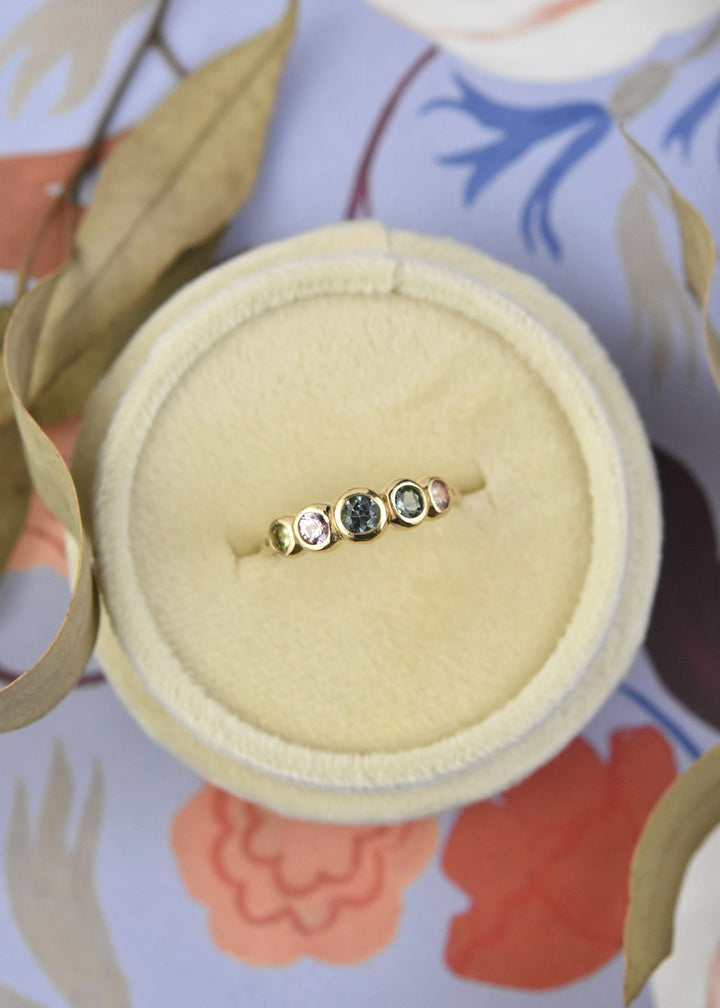 Sapphire Wedding Band: Summer Palette