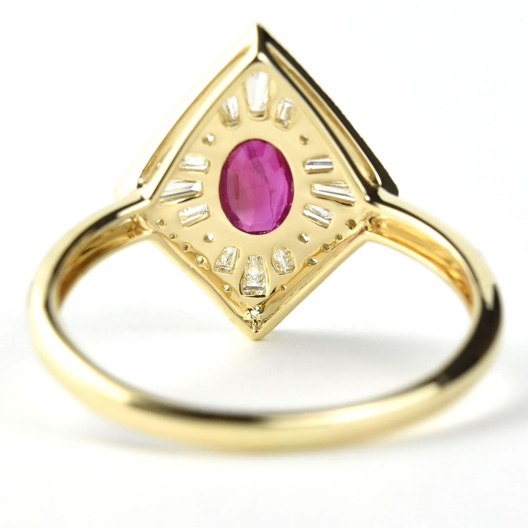 The Alexandria: Ruby & Diamond Engagement Ring