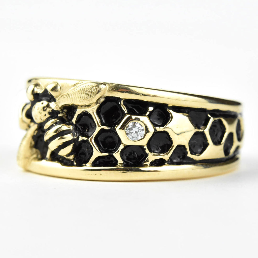 Honey Hive Ring in Gold - Goldmakers Fine Jewelry