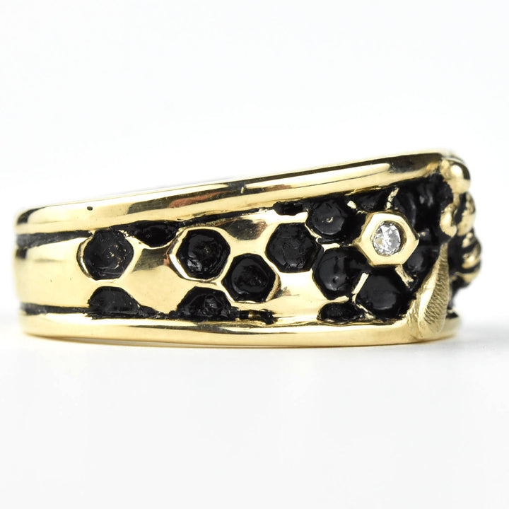 Honey Hive Ring in Gold - Goldmakers Fine Jewelry