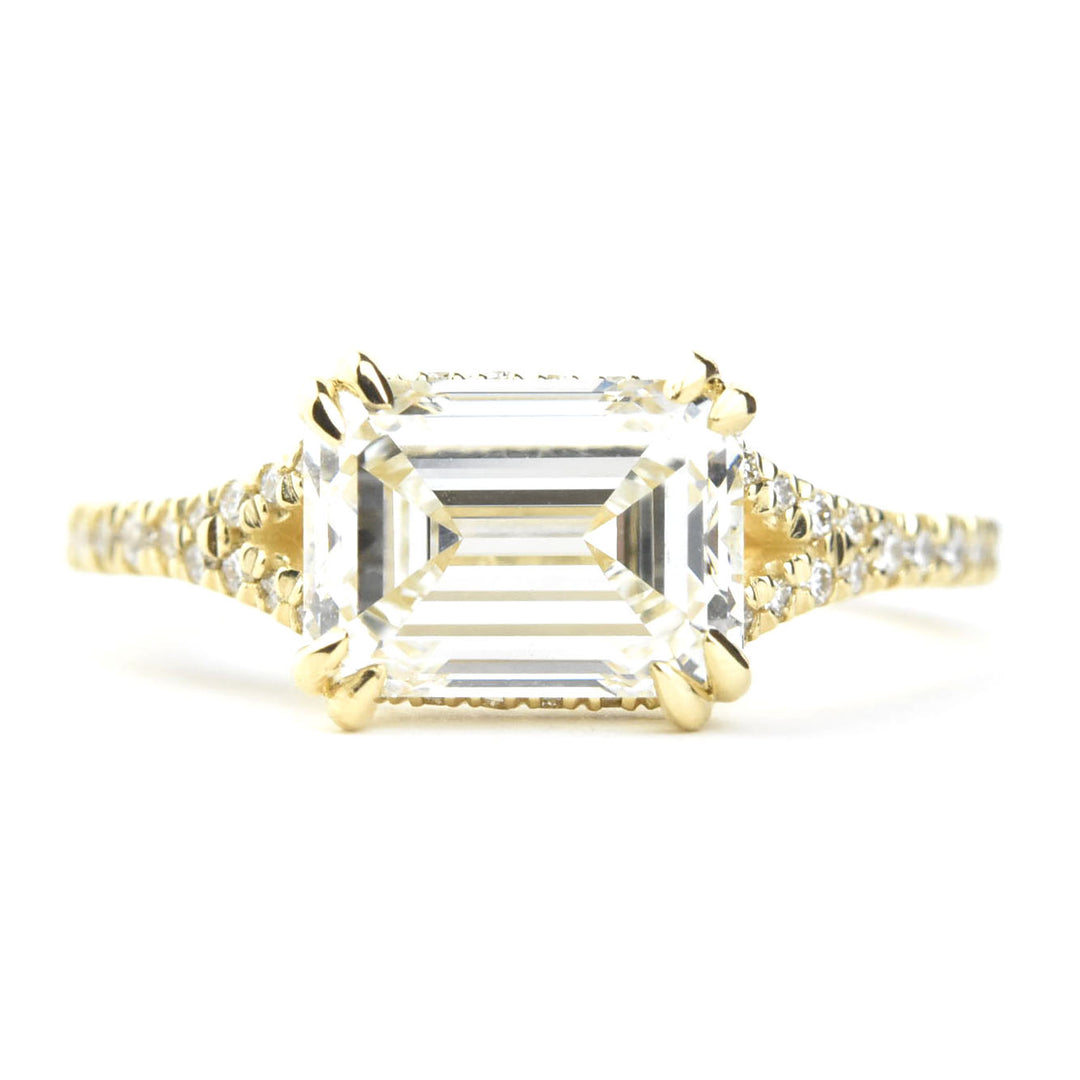 East West Diamond Ring in 14k Gold - Goldmakers Fine Jewelry
