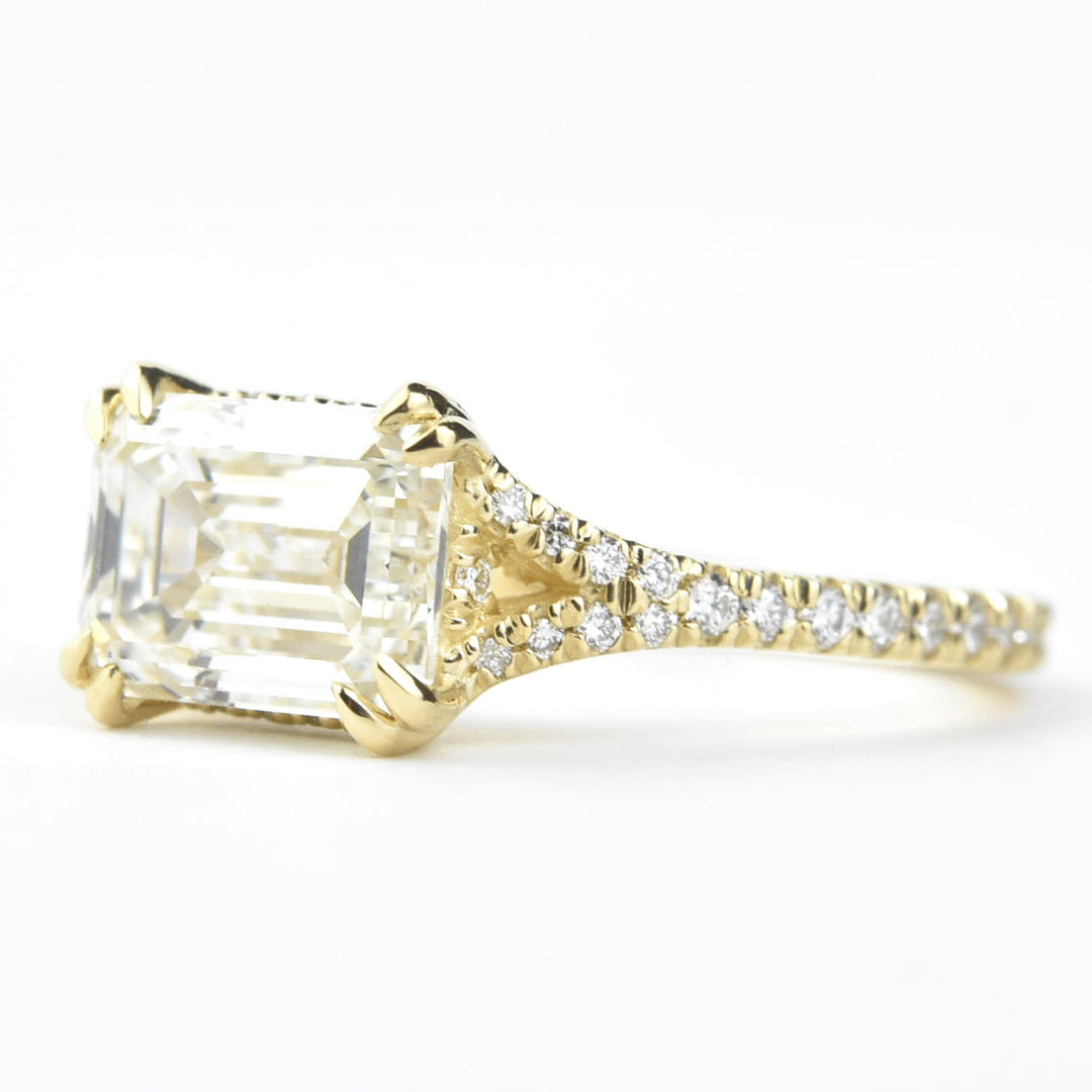 East West Diamond Ring in 14k Gold - Goldmakers Fine Jewelry