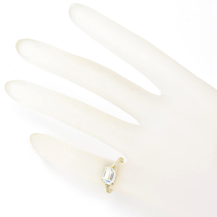 East West Diamond Ring in 14k Gold - Goldmakers Fine Jewelry