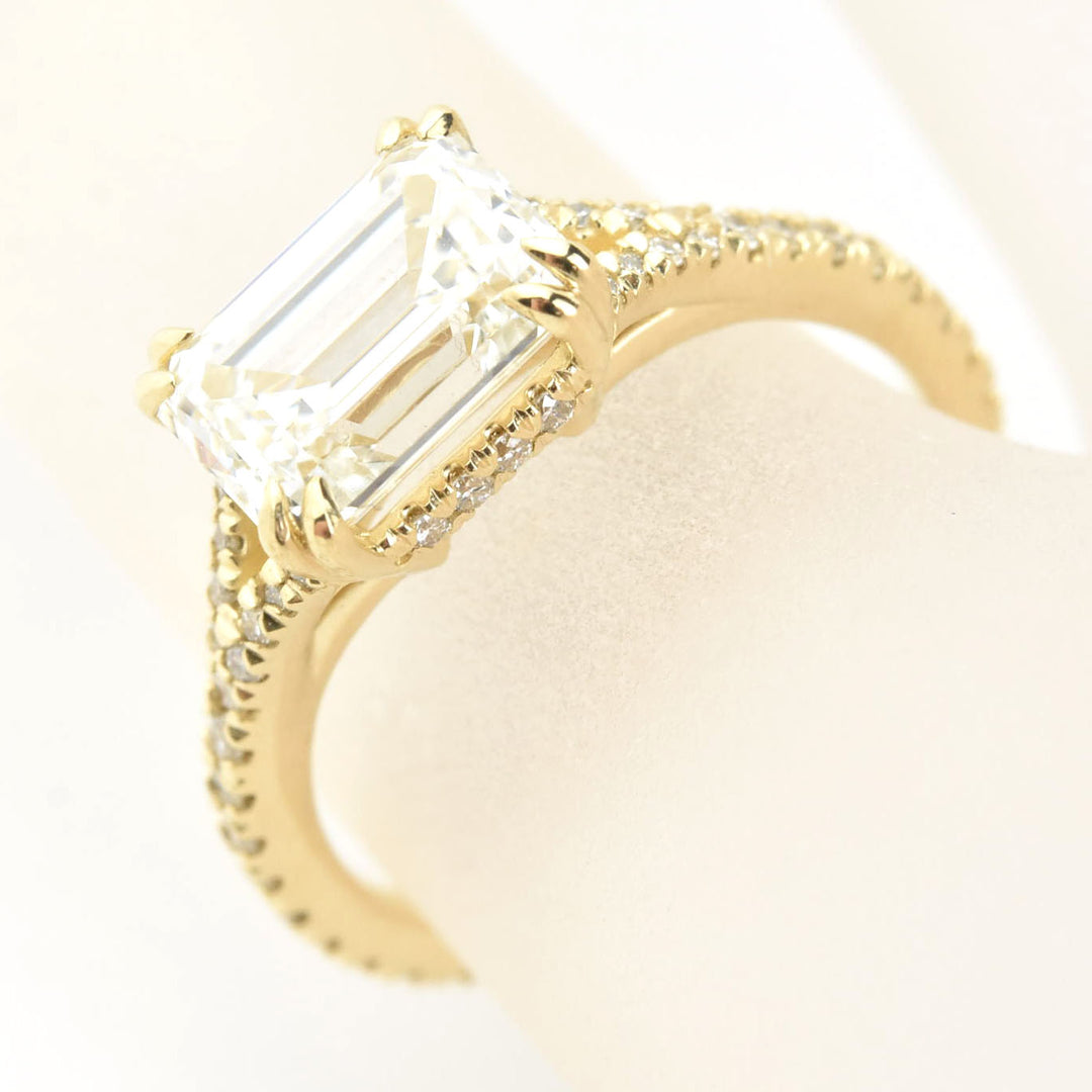 East West Diamond Ring in 14k Gold - Goldmakers Fine Jewelry