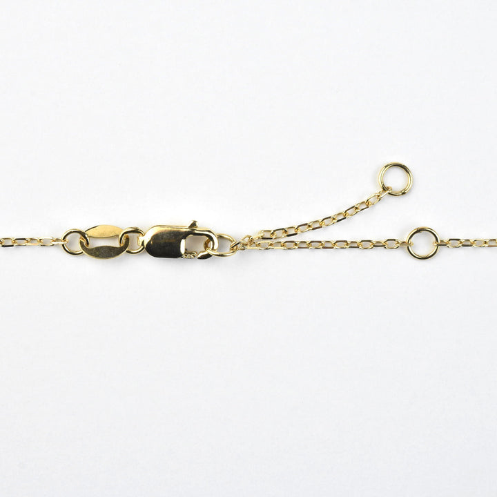 Green Amethyst Necklace in 14k Yellow Gold - Goldmakers Fine Jewelry