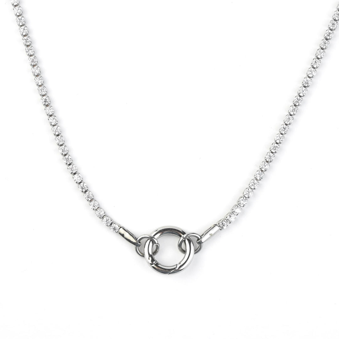 Micro Tennis Necklace 16" - Goldmakers Fine Jewelry