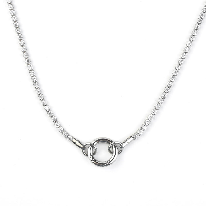 Micro Tennis Necklace 16" - Goldmakers Fine Jewelry