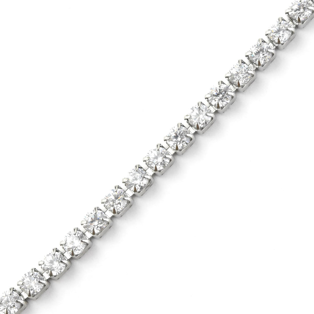 Micro Tennis Necklace 16" - Goldmakers Fine Jewelry