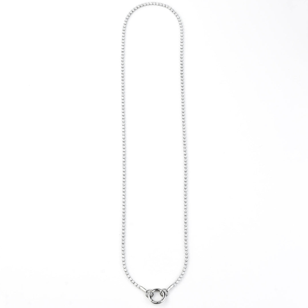 Micro Tennis Necklace 16" - Goldmakers Fine Jewelry