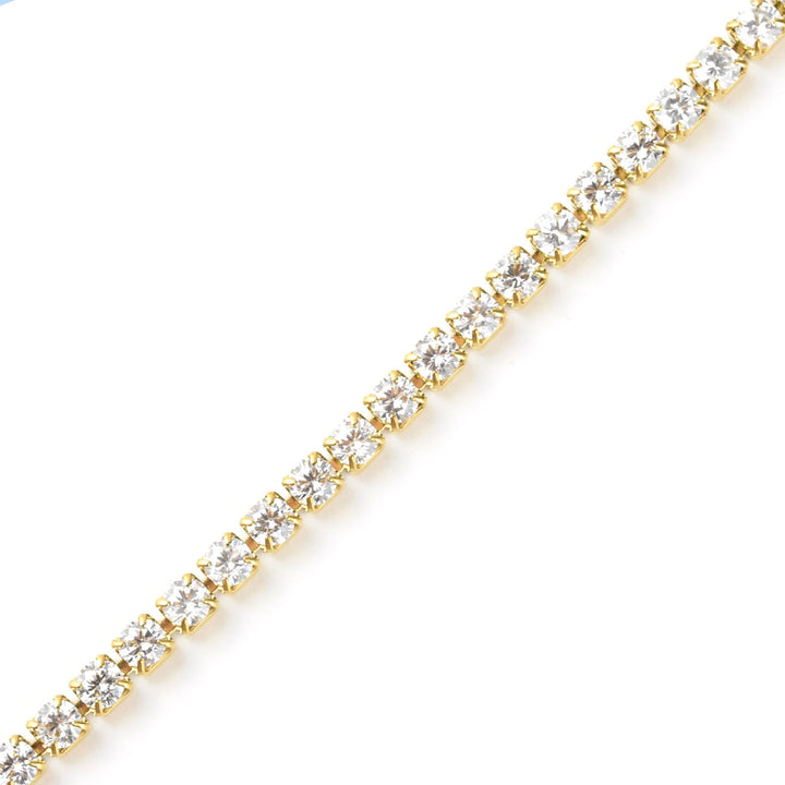 Micro Tennis Necklace 18" - Goldmakers Fine Jewelry