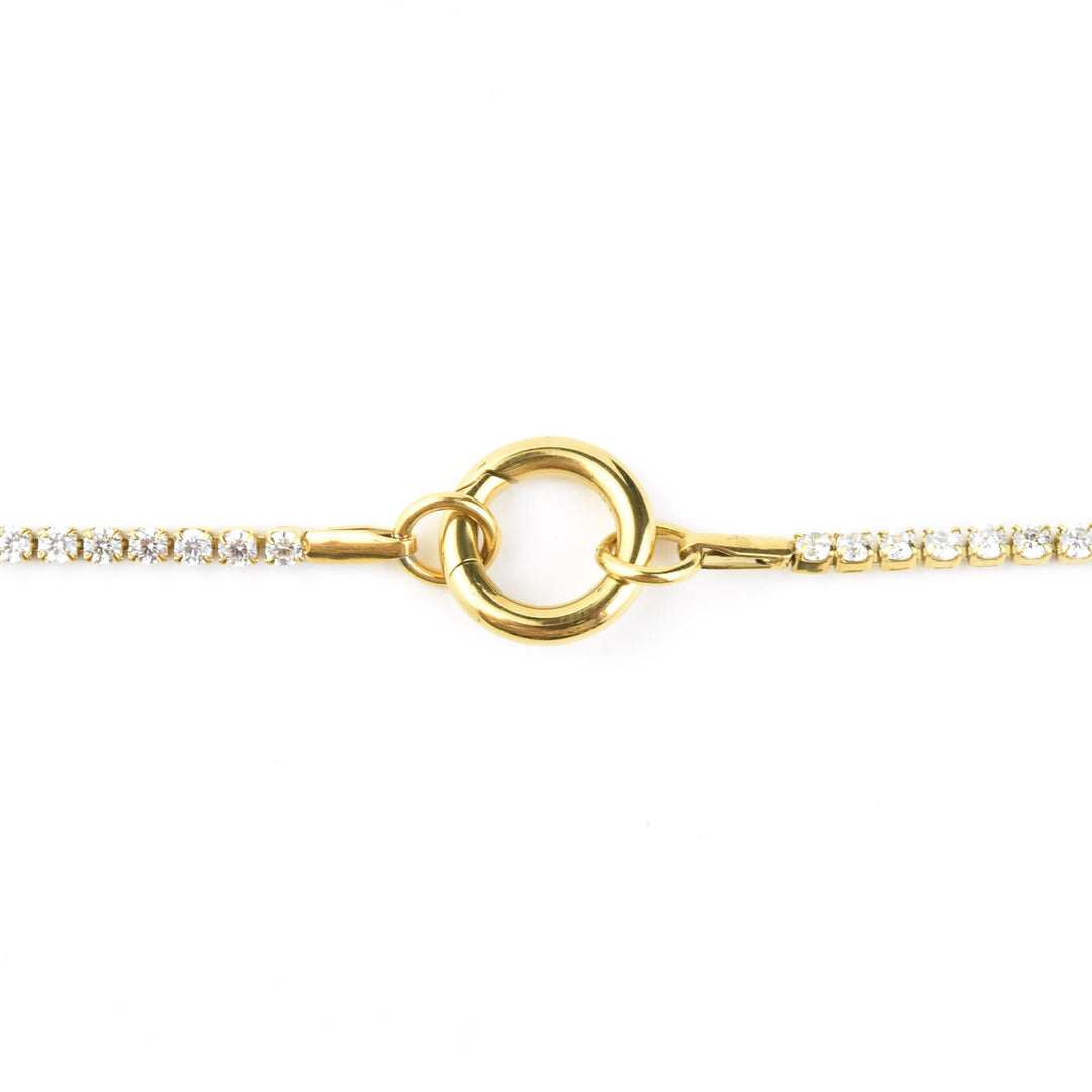 Micro Tennis Necklace 18" - Goldmakers Fine Jewelry