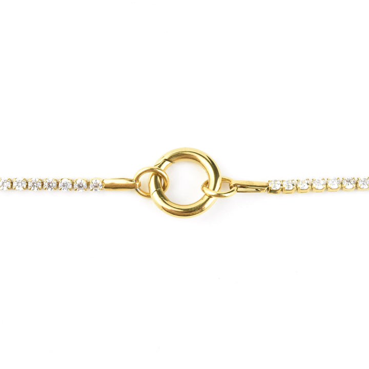 Micro Tennis Necklace 18" - Goldmakers Fine Jewelry